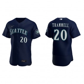 Taylor Trammell Seattle Mariners Navy Alternate Authentic Jersey
