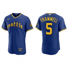 Taylor Trammell Seattle Mariners Royal 2023 City Connect Authentic Jersey