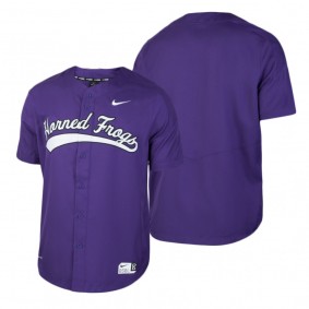 TCU Horned Frogs Purple Vapor Performance Baseball Jersey
