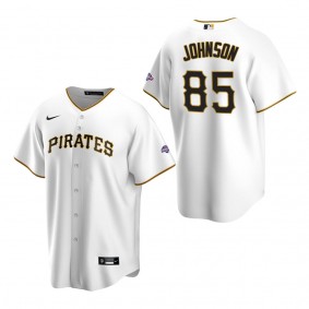 Termarr Johnson Pittsburgh Pirates White Debut Patch Home Replica Jersey