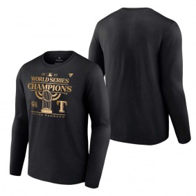 Men's Texas Rangers Fanatics Branded Black 2023 World Series Champions Parade Long Sleeve T-Shirt