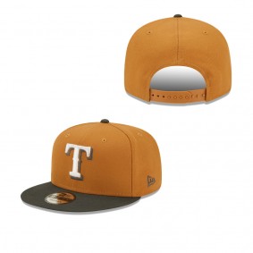 Men's Texas Rangers Brown Charcoal Color Pack Two-Tone 9FIFTY Snapback Hat