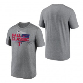 Men's Texas Rangers Nike Heather Charcoal 2023 World Series Fall Classic T-Shirt