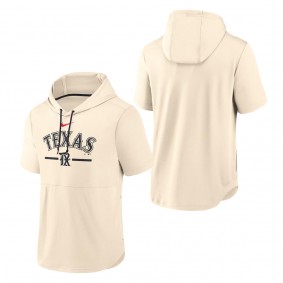 Men's Texas Rangers Cream 2023 City Connect Short Sleeve Pullover Hoodie