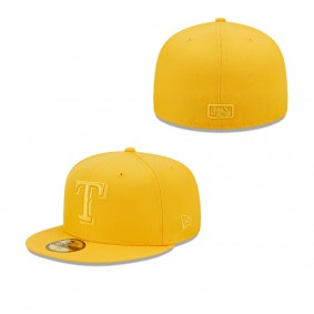 Men's Texas Rangers Gold Tonal 59FIFTY Fitted Hat