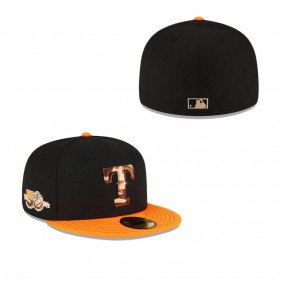 Texas Rangers Just Caps Orange Visor 59FIFTY Fitted Hat