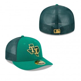 Men's Texas Rangers Kelly Green 2023 St. Patrick's Day Low Profile 59FIFTY Fitted Hat
