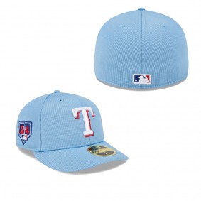 Men's Texas Rangers Light Blue 2024 Spring Training Low Profile 59FIFTY Fitted Hat