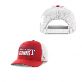 Men's Texas Rangers '47 Red 2023 World Series Champions Trucker Adjustable Hat