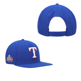 Men's Texas Rangers Royal 2011 World Series Sure Shot Captain Snapback Hat