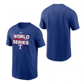 Men's Texas Rangers Nike Royal 2023 World Series Team Logo T-Shirt