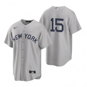 New York Yankees Thurman Munson Nike Gray 2021 Field of Dreams Replica Jersey