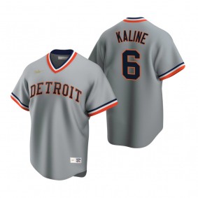 Detroit Tigers Al Kaline Nike Gray Cooperstown Collection Road Jersey