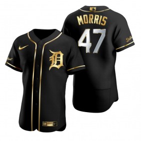 Detroit Tigers Jack Morris Nike Black Golden Edition Authentic Jersey