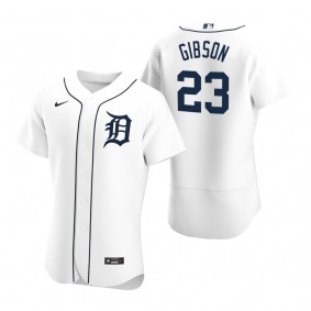 Men's Detroit Tigers Kirk Gibson Nike White Authentic 2020 Home Jersey