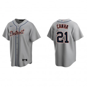 Detroit Tigers Mark Canha Gray Replica Road Jersey