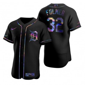 Detroit Tigers Michael Fulmer Nike Black Authentic Holographic Golden Edition Jersey