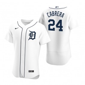 Men's Detroit Tigers Miguel Cabrera Nike White Authentic 2020 Home Jersey