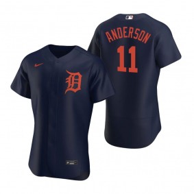 Men's Detroit Tigers Sparky Anderson Nike Navy Authentic 2020 Alternate Jersey