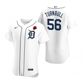 Detroit Tigers Spencer Turnbull Authentic White 2021 Memorial Day Jersey