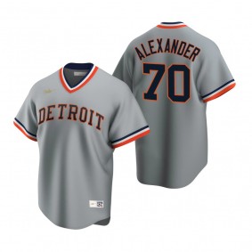 Detroit Tigers Tyler Alexander Nike Gray Cooperstown Collection Road Jersey
