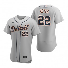 Men's Detroit Tigers Victor Reyes Nike Gray Authentic Road Jersey