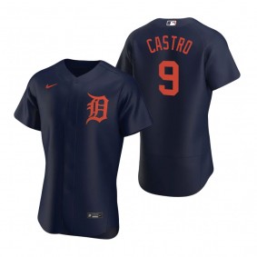 Men's Detroit Tigers Willi Castro Nike Navy Authentic Jersey