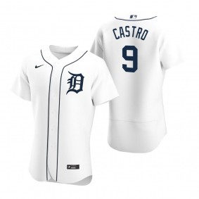 Men's Detroit Tigers Willi Castro Nike White Authentic Home Jersey
