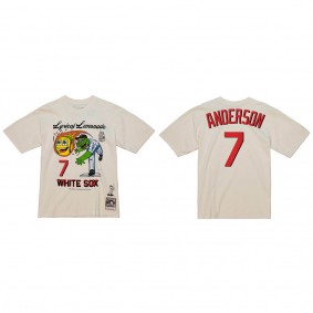 Tim Anderson Chicago White Sox Lyrical Lemonade x M&N Cream T-Shirt
