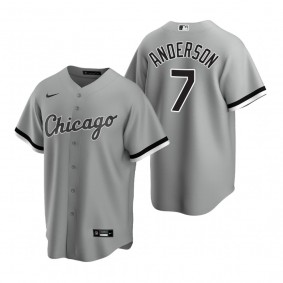 Chicago White Sox Tim Anderson Nike Gray Replica Jersey