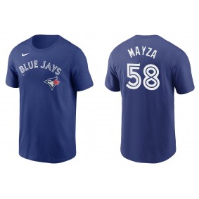 Men's Toronto Blue Jays Tim Mayza Royal Name & Number T-Shirt