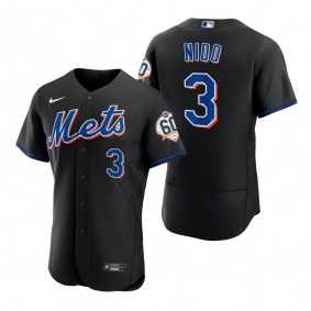 Men's New York Mets Tomas Nido Black 60th Anniversary Alternate Authentic Jersey