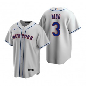 New York Mets Tomas Nido Nike Gray Replica Road Jersey