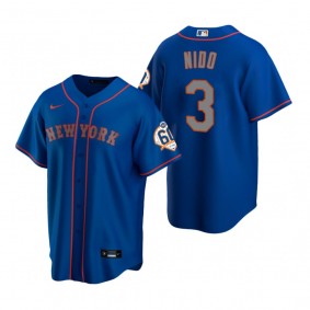 New York Mets Tomas Nido Nike Royal 60th Anniversary Replica Jersey