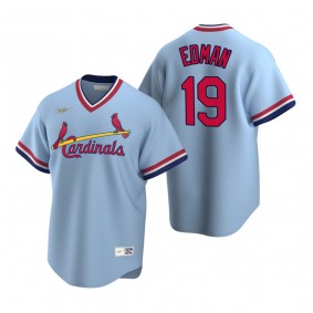 St. Louis Cardinals Tommy Edman Nike Light Blue Cooperstown Collection Road Jersey