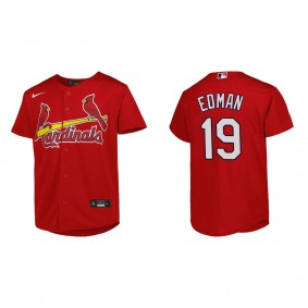 Tommy Edman Youth St. Louis Cardinals Red Alternate Replica Jersey