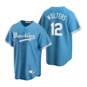 Los Angeles Dodgers Tony Wolters Nike Light Blue Cooperstown Collection Alternate Jersey