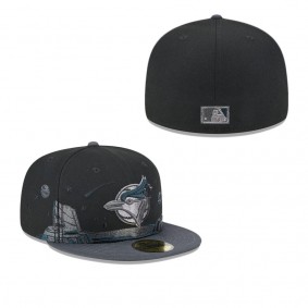 Men's Toronto Blue Jays Black Planetary 59FIFTY Fitted Hat