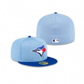 Men's Toronto Blue Jays Light Blue 2024 Batting Practice 59FIFTY Fitted Hat