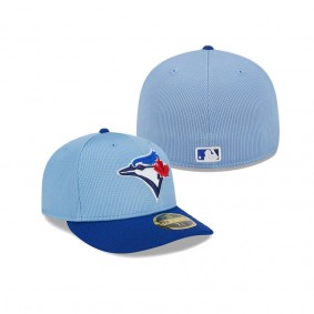Men's Toronto Blue Jays Light Blue 2024 Batting Practice Low Profile 59FIFTY Fitted Hat