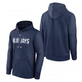 Men's Toronto Blue Jays Navy Authentic Collection Pregame Performance Pullover Hoodie