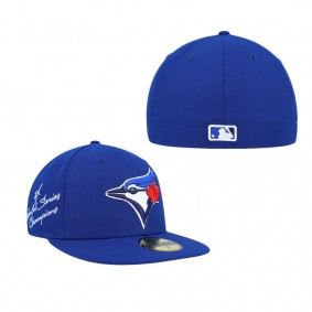 Men's Toronto Blue Jays Royal 2-Time World Series Champions Undervisor 59FIFTY Fitted Hat