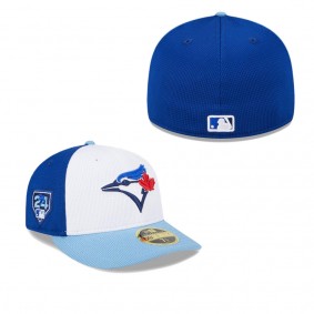 Men's Toronto Blue Jays White Powder Blue 2024 Spring Training Low Profile 59FIFTY Fitted Hat