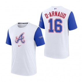 Travis d'Arnaud Atlanta Braves White Royal 2023 City Connect Authentic Collection Legend T-Shirt