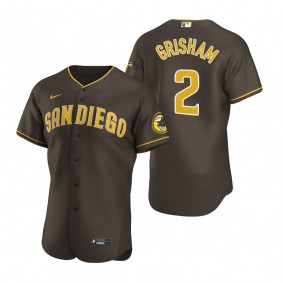 Men's San Diego Padres Trent Grisham Nike Brown Authentic Road Jersey