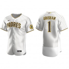Trent Grisham Men's San Diego Padres Nike White Brown Authentic Alternate Jersey