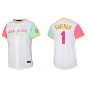 Trent Grisham Youth San Diego Padres Nike White City Connect Replica Jersey