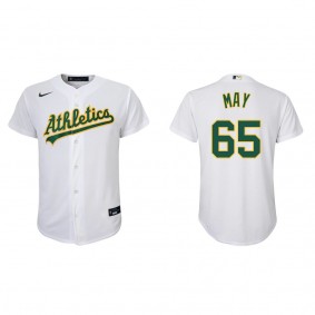 Trevor May Youth Oakland Athletics Nike White Home Replica Jersey