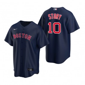 Boston Red Sox Trevor Story Nike Navy Replica Alternate Jersey