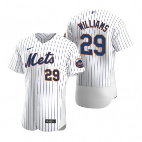 Men's New York Mets Trevor Williams Nike White Authentic Home Jersey